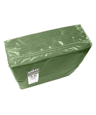 40 Serv.OUATEpliées1/8 38x38 Vert Olive