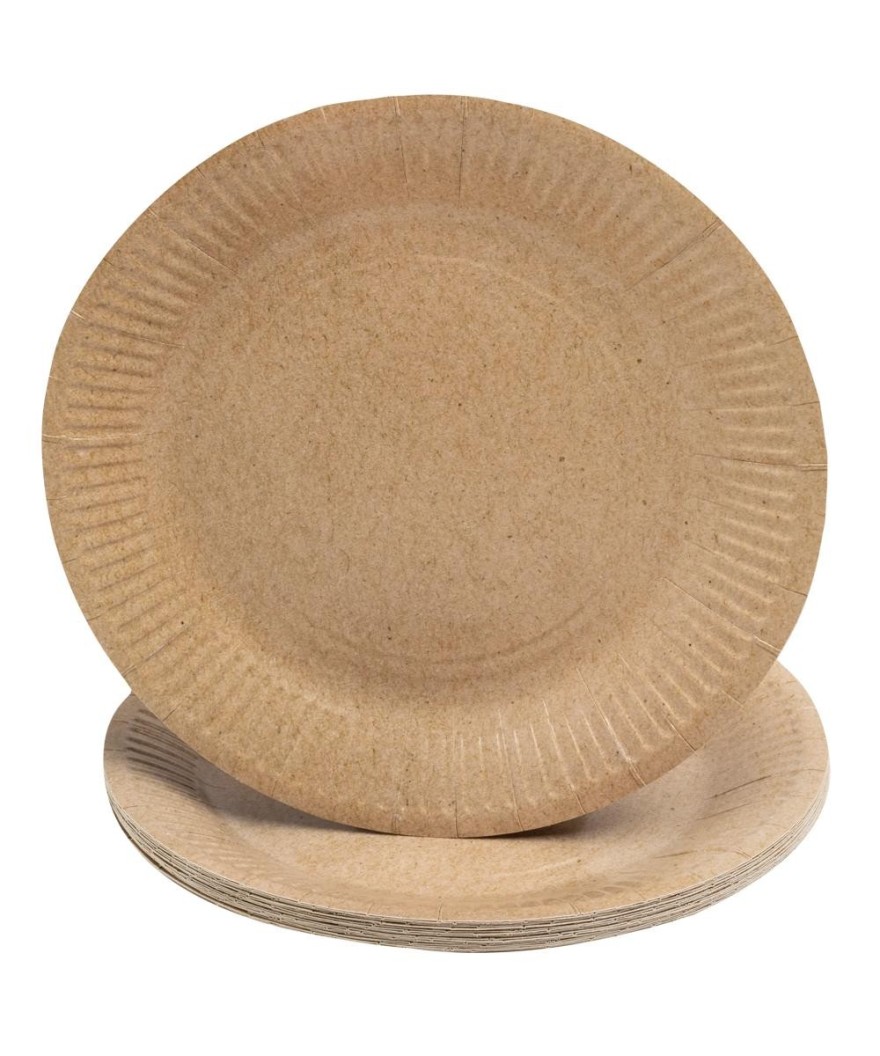 20 Assiettes, carton rond Ø 23 cm