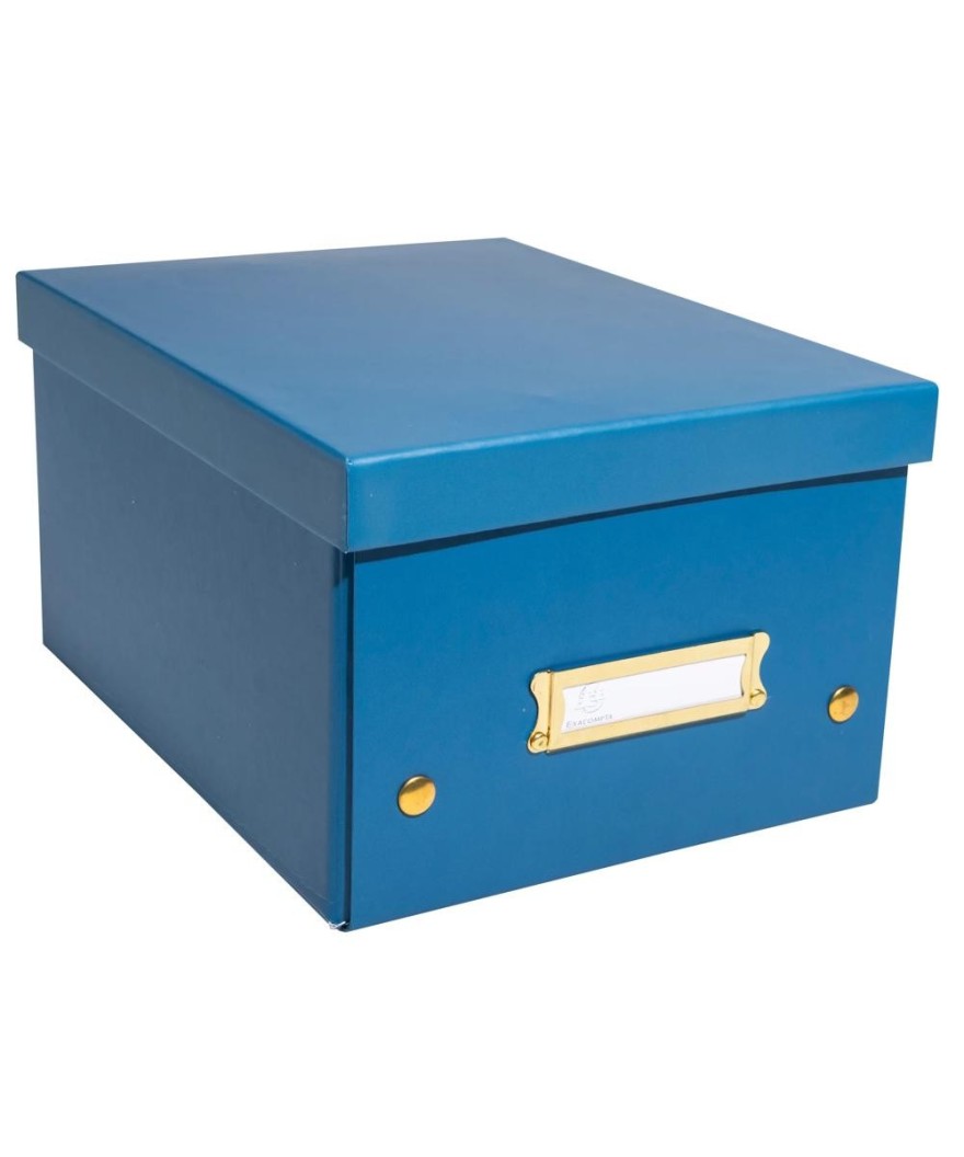 Boite rangement à plat A5+ bleu de Frce