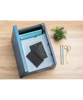 Boite rangement à plat A4+ bleu de Frce