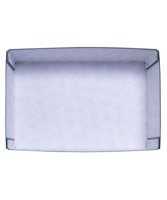 Boite rangement à plat A3+ bleu canard