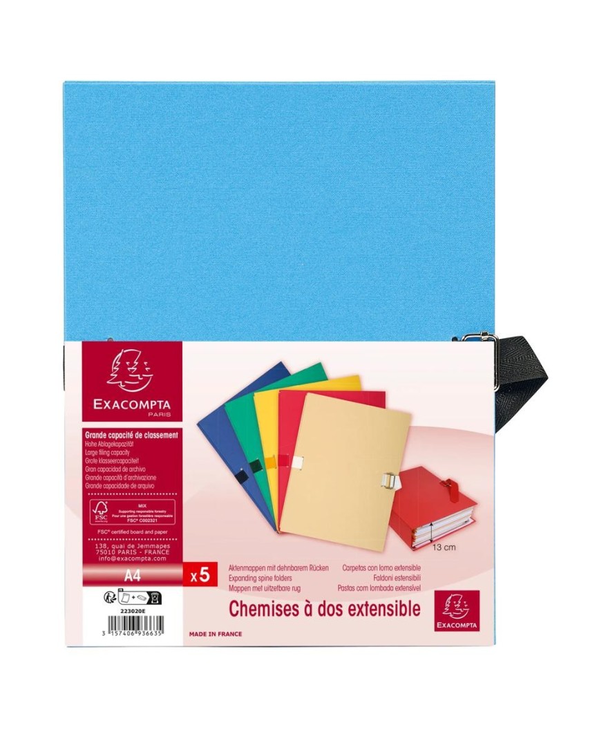 CHEM.DOS EXTENS.PAP.TOILE BLEU CL. / 5