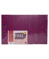 LOT DE 5 CL PP/PP D80 A4 FUCHSIA