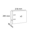 LOT DE 5 CL PP/PP D80 A4 FUCHSIA