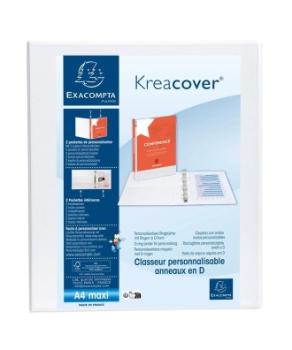 Classeur personnalisable 2anx D15 blanc