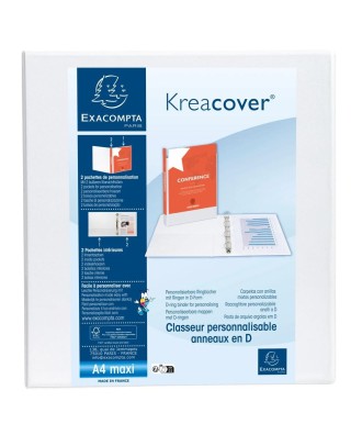 Classeur personnalisable 2anx D50 blanc