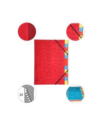TRIEUR AGRAFE 24 COMP. ROUGE