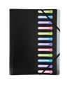Trieur 12 comp 3 rabats PP Noir