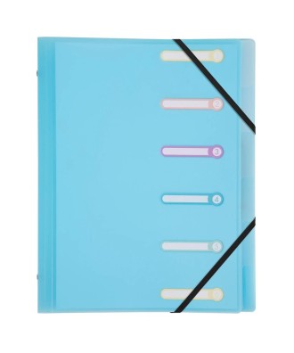 Trieur PP 6 compartiments Chrom.Pastel