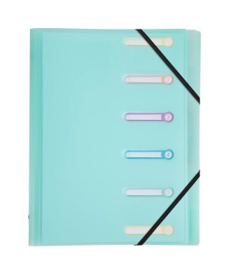 Trieur PP 6 compartiments Chrom.Pastel