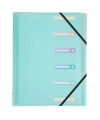 Trieur PP 6 compartiments Chrom.Pastel