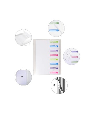Trieur 3 rab. 8 comp PP Chromaline blanc