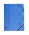 Trieur dos extensible 12 comp 4 coul ass