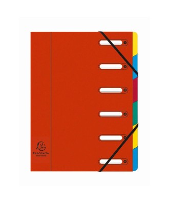 Trieur Harmonika-fenêtres 6 compt rouge