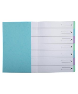 Trieur Harmonika 7 comp. A4 AQUAREL Bleu