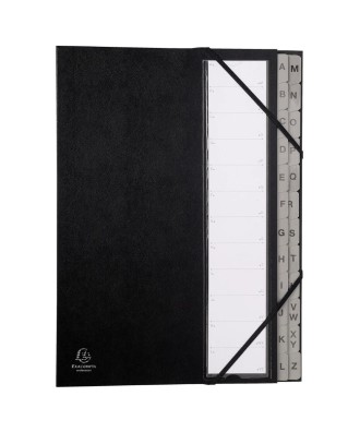 Trieur 24 compart. Alphabétiques Noir