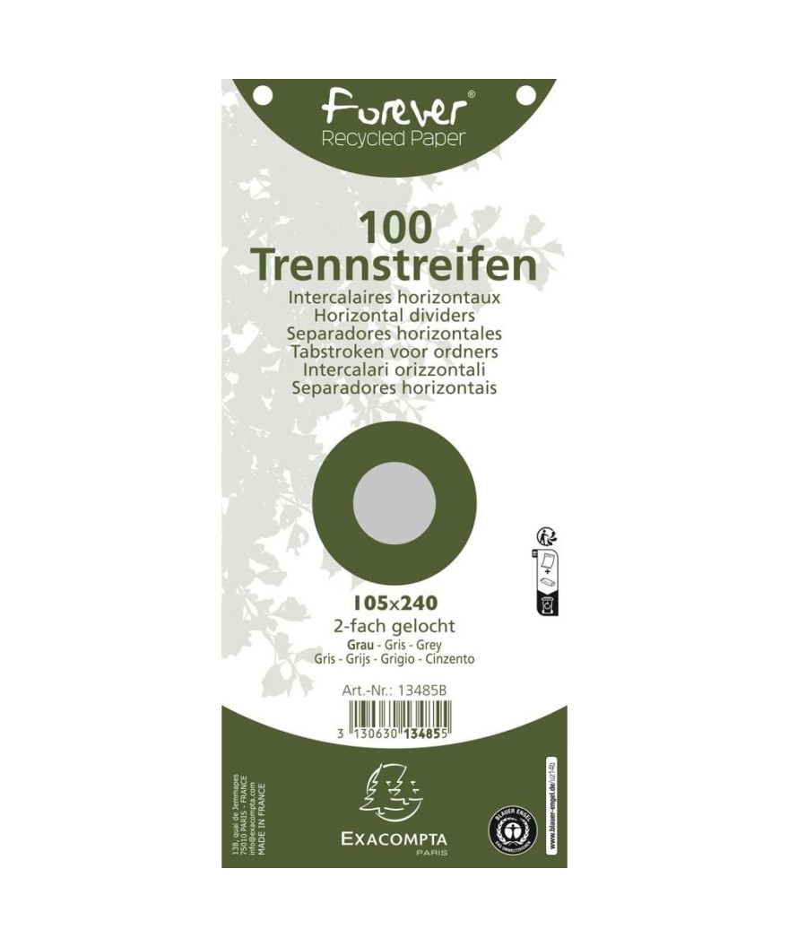 100 F.Interc.105x240 Recycl. Gris Perf/2