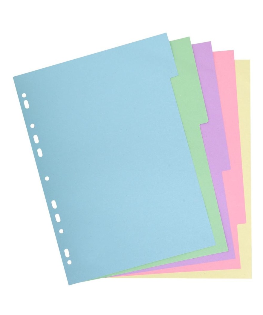 INTERCAL.CARTE FORTE A4 5P Coul Pastel