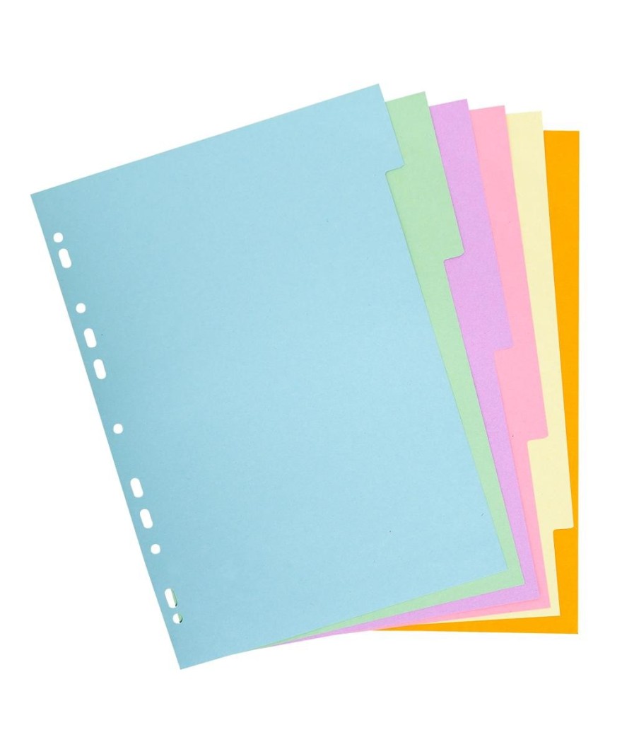 INTERCAL.CARTE FORTE A4 6P.Coul Pastel