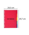 Intercal. carte marbrée A4+ 5P