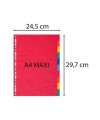 Intercal. carte marbrée A4+ 10P