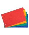 Intercalaires 12,5x20 carte lustrée 4Pos