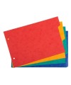 Intercalaires 14,8x21 carte lustrée 4Pos