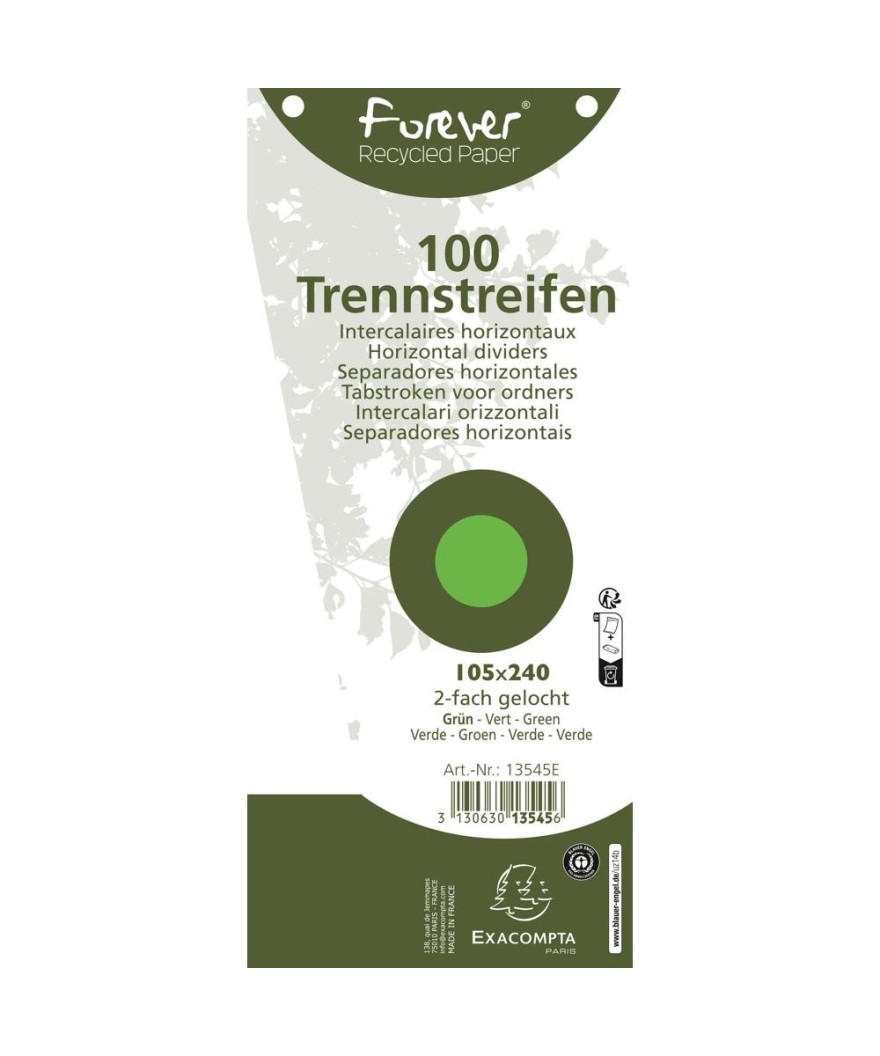 100 F.Interc.trapèze 105x240 Recy.VERT