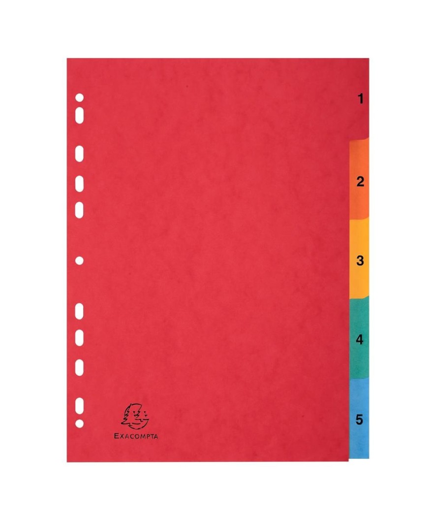 Intercalaire indexé NF A4 1-5