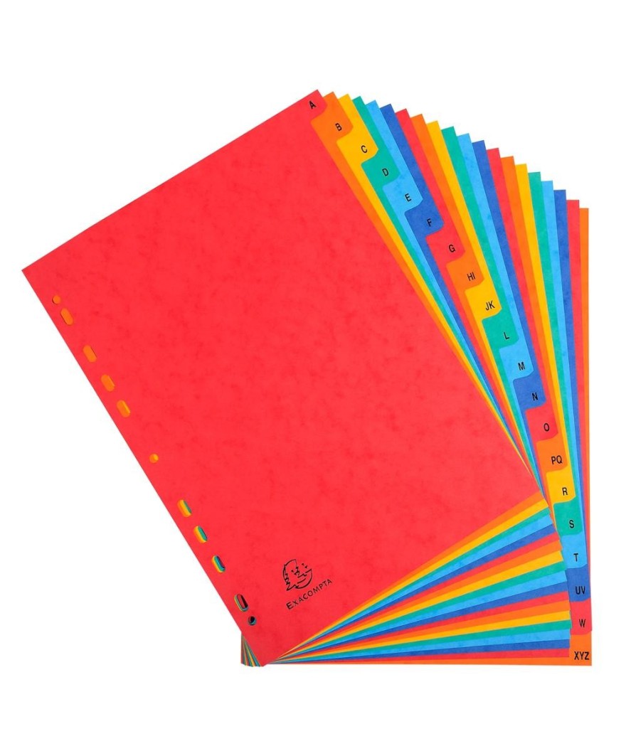 Intercalaire indexé NF A4 A-Z touches