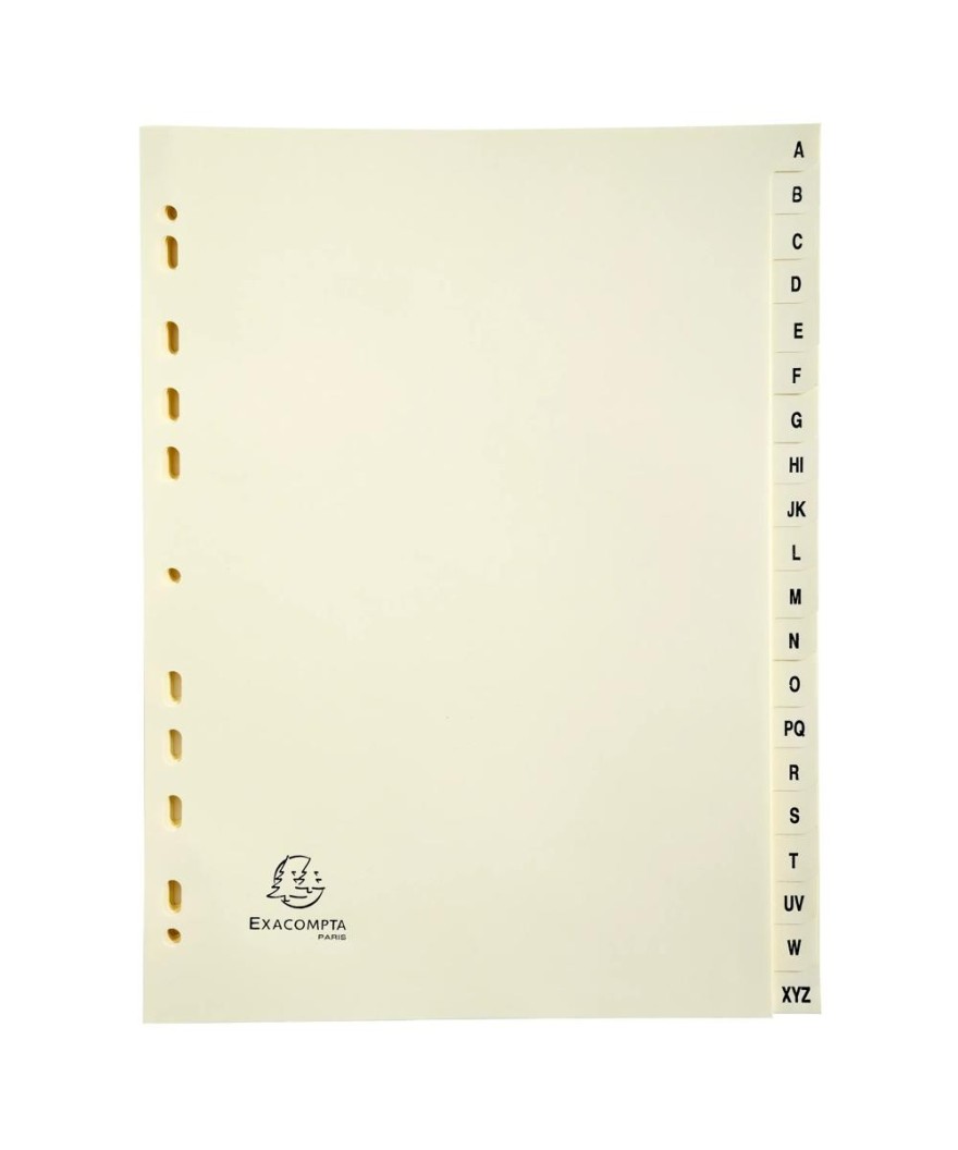 INTERCAL.CARTE PEAU A4 20 POS. A-Z