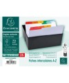 Fiches intercalaires A-Z 25 onglets A6