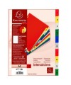 Intercalaires 1-10 A4 PP onglets imprimé