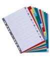 Intercalaires 1-12 A4 PP onglets imprim.