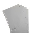 Intercal.impr.A4 Num.1-5 PP recycl gris