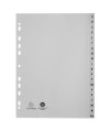 Intercalaires PP recycl gris A4 20p A-Z