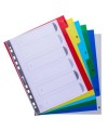 Intercalaires 1-6 A4+ PP onglets imprim.