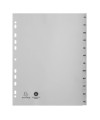 Intercalaires PP gris A4+ 12p Mois