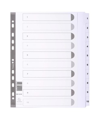 Intercal.carte blanche A4+ 10 Pos.1-10