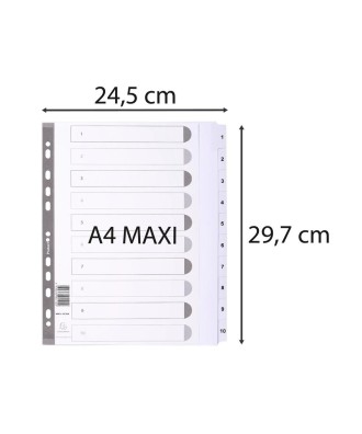 Intercal.carte blanche A4+ 10 Pos.1-10