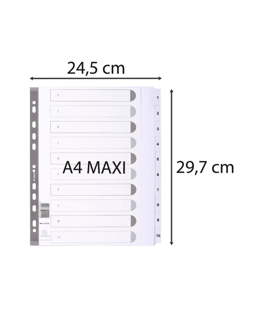 Intercal.carte blanche A4+ 10 Pos.1-10