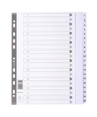 Intercal.carte blanche A4+ 20 Pos.1-20