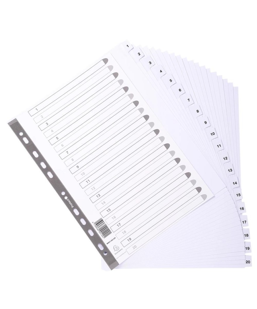 Intercal.carte blanche A4+ 20 Pos.1-20