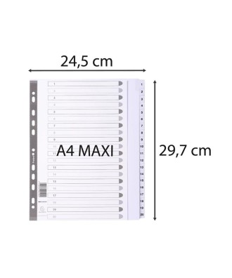 Intercal.carte blanche A4+ 20 Pos.1-20