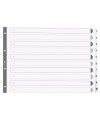 Intercal.carte blanche A3 10pos. 1-10