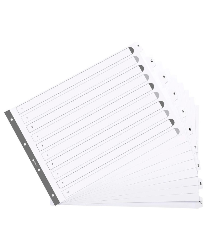 Intercal.carte blanche A3 10pos. 1-10