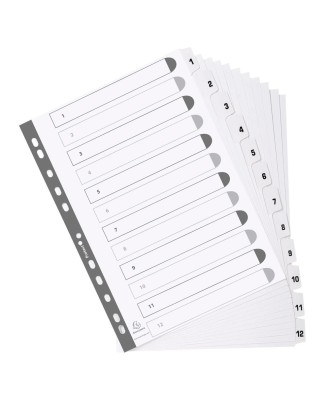 Intercal.carte blanche A4 12 Pos.1-12