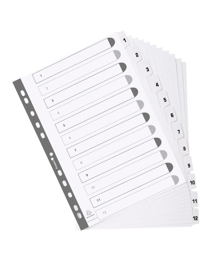 Intercal.carte blanche A4 12 Pos.1-12