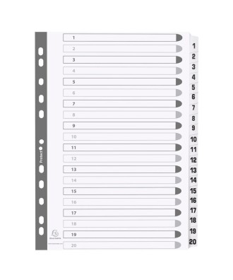 Intercal.carte blanche A4 20 Pos.1-20
