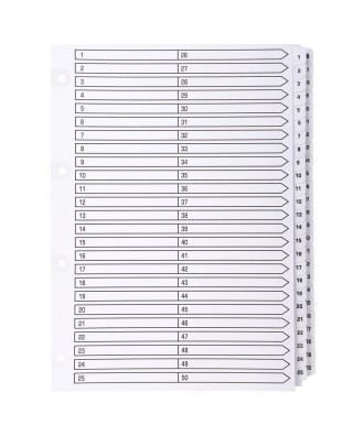 Intercal.carte blanche A4 50 Pos.1-50
